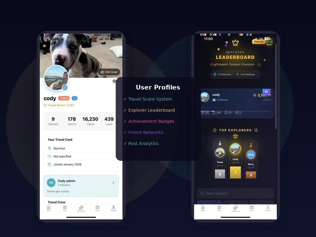 Profiles & Leaderboards