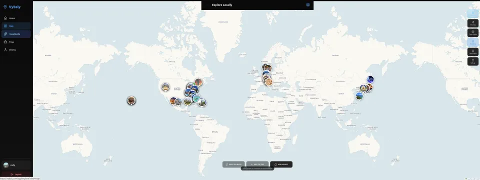 Vybsly Social Platform — custom website by BlueFusion WebDev